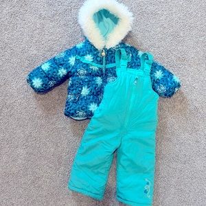 London fog snow winter jacket and bibs